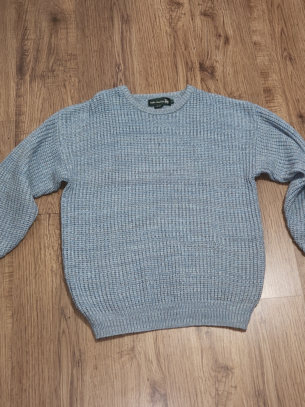 Light Blue Crewneck Knit Sweater - Unknown Brand